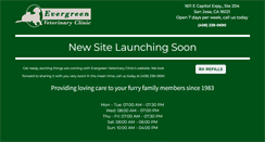 Desktop Screenshot of evergreenvetclinic.com